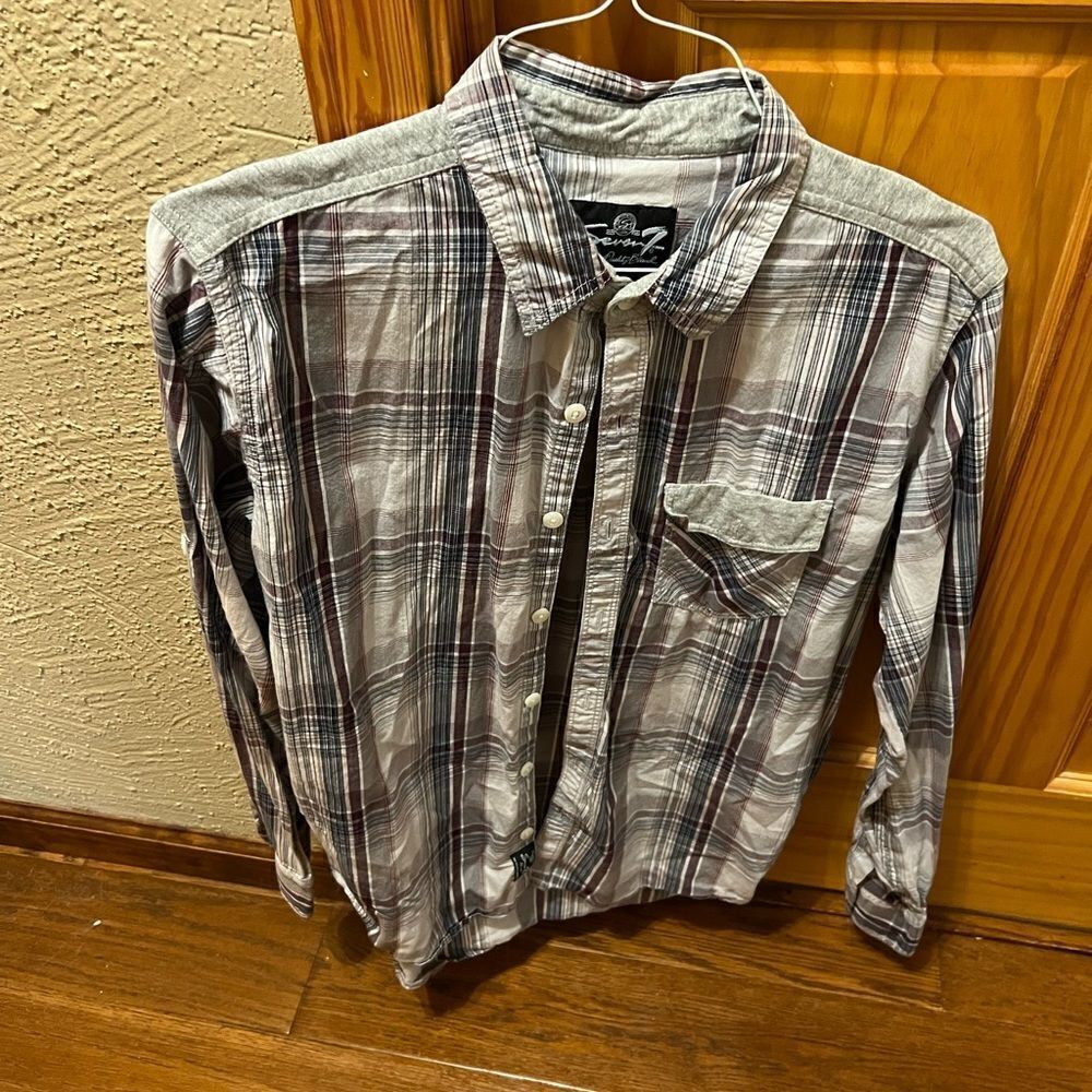 Seven 7 womens size medium button up shirt